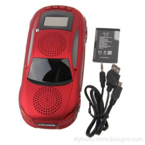 Mini Music Car Mirror LCD Screen Display Speaker